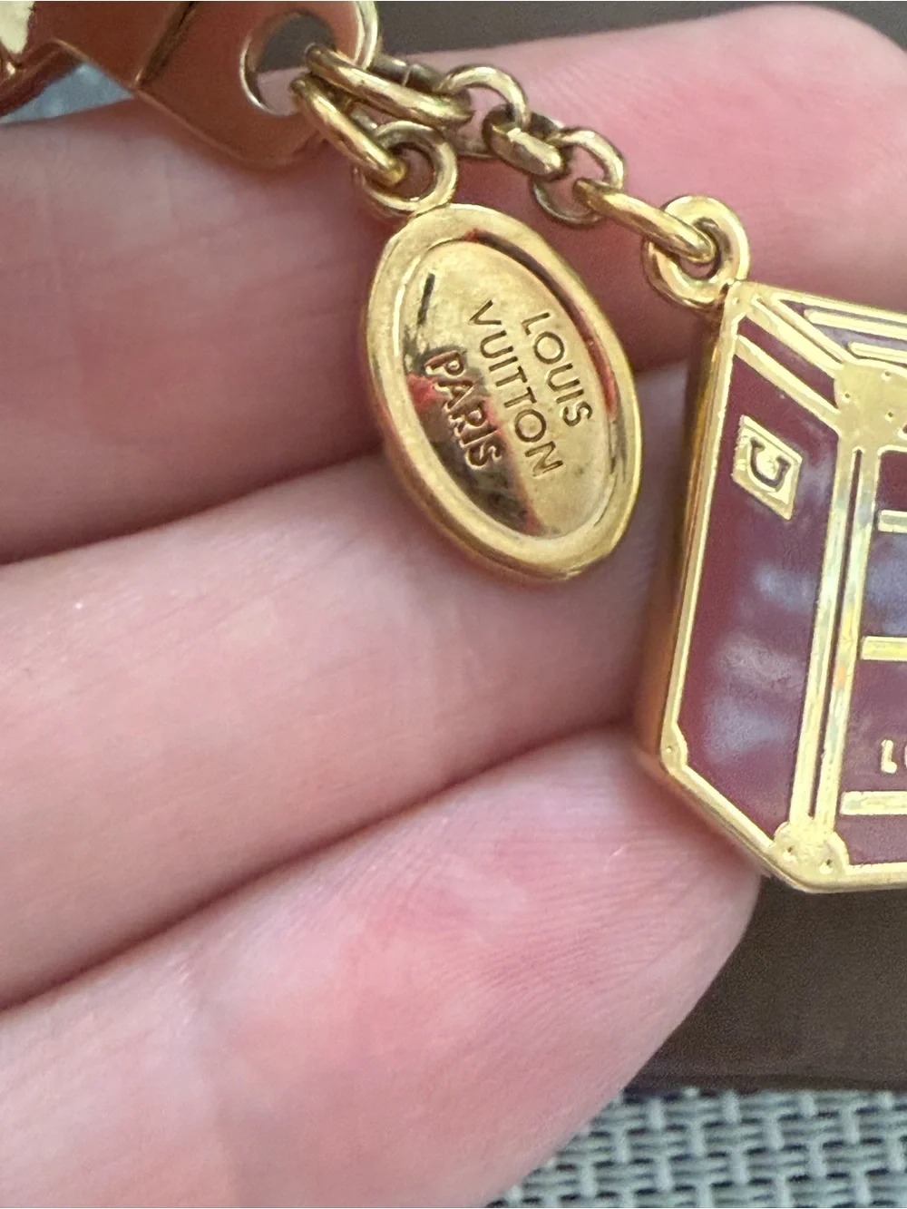 Louis Vuitton bag charm